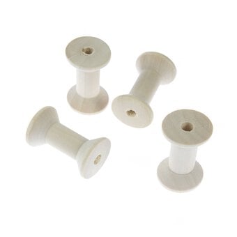 Wooden Cotton Reels 4 Pack