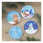 Christmas Gem Art Coaster Kit 4 Pack  image number 1