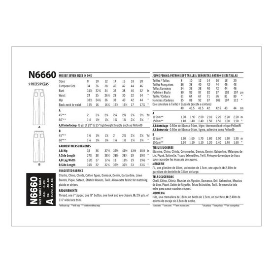 New Look Women's Flared Trousers Sewing Pattern N6660 image number 2