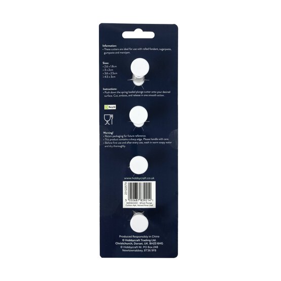 Whisk Veined Rose Leaf Plunge Cutters 4 Pack image number 8