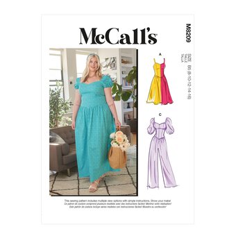 McCall's Women's Dresses  Sewing Pattern M8209 (B5 8-16)