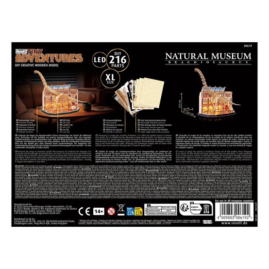 Revell Natural History Museum Brachiosaurus Model Kit  image number 3