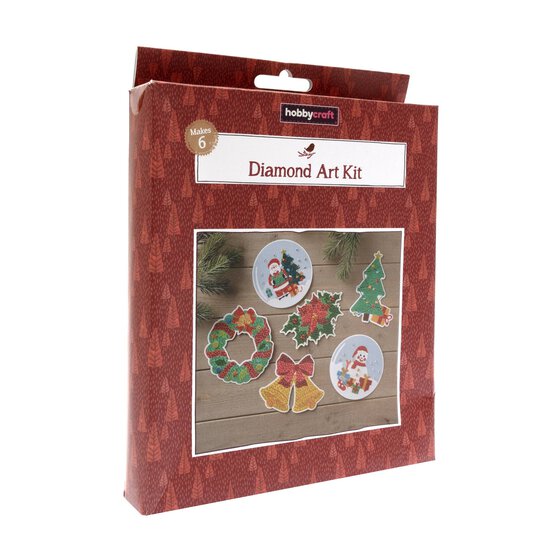 Diamond Art Christmas Kit 6 Pack image number 4