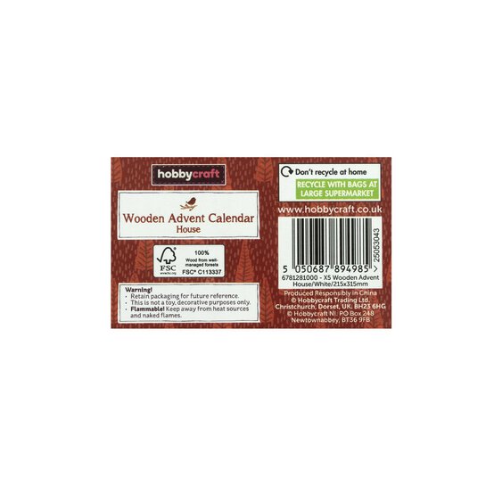 Wooden House Advent Calendar image number 6