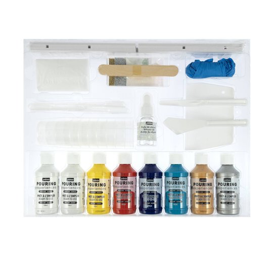 Pebeo Pouring Experiences Kit 47 Pieces image number 2
