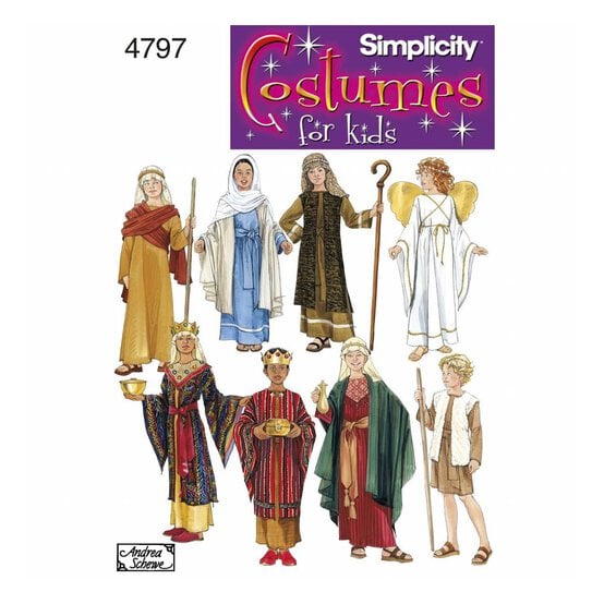 Simplicity Kids&rsquo; Nativity Costume Sewing Pattern 4797 image number 1