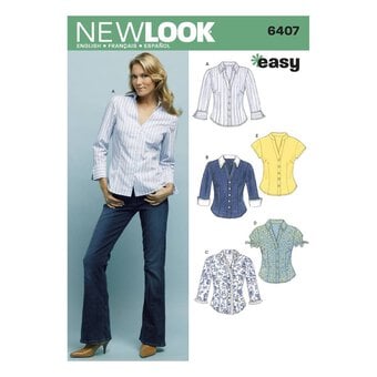 New Look Women's Tops Sewing Pattern 6407