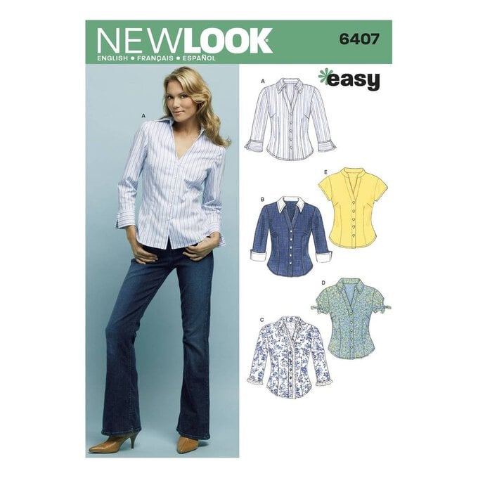 New Look Women's Tops Sewing Pattern 6407 image number 1