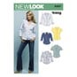 New Look Women's Tops Sewing Pattern 6407 image number 1