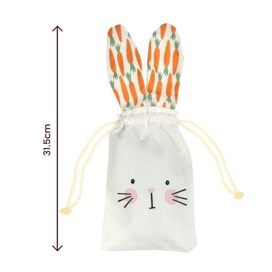 Easter Bunny Linen Pouch image number 4