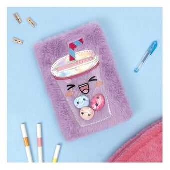 Furry Bubble Tea Notebook A5