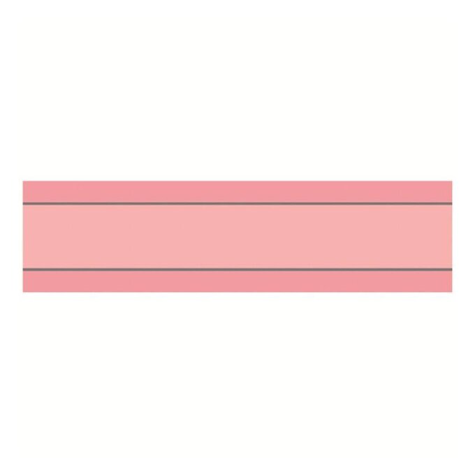 Baby Pink Organza Silver Satin-Edged Ribbon 20mm x 4m image number 1