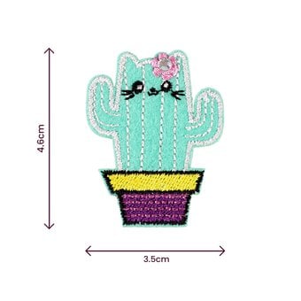 Cactus Iron-On Patches 3 Pack image number 3