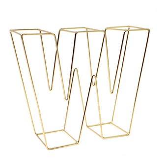 Soft Gold Wire Letter W 15cm