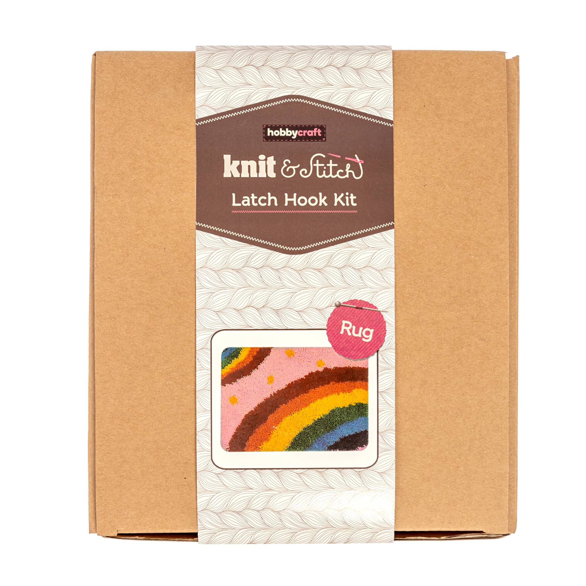 Rainbow Rug Latch Hook Kit Hobbycraft