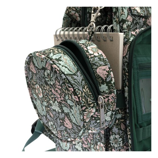 Floral Wood Block Rucksack Craft Bag image number 3