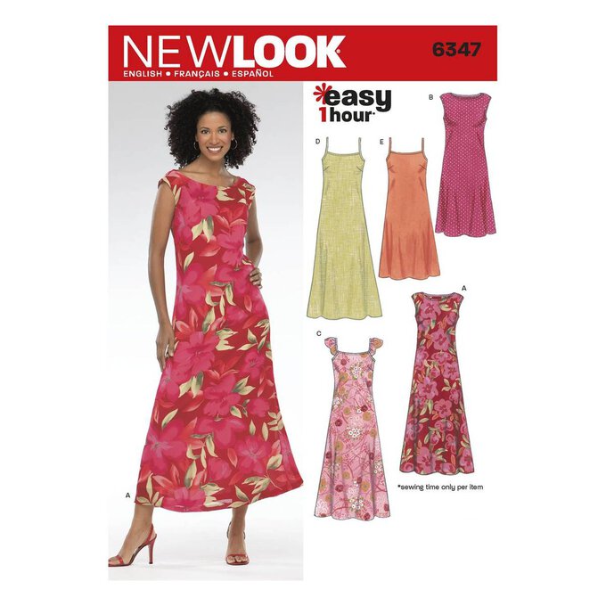 New Look Women's Dress Sewing Pattern 6347 | Hobbycraft