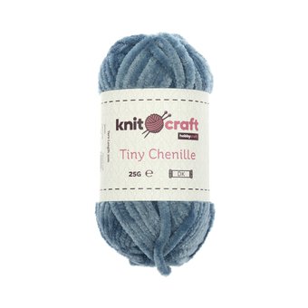 Knitcraft Dark Blue Tiny Chenille DK Yarn 25g