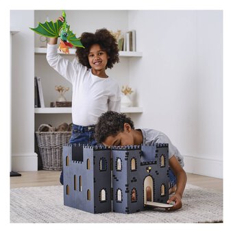 Wooden Play Castle 30cm x 19.5cm