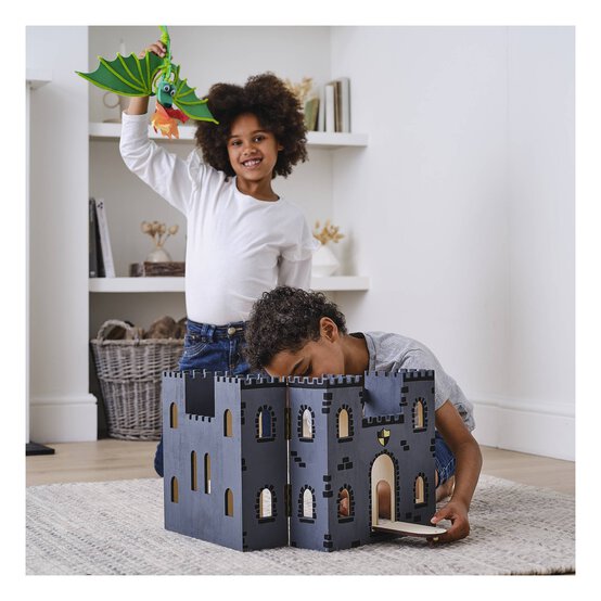 Wooden Play Castle 30cm x 19.5cm image number 2