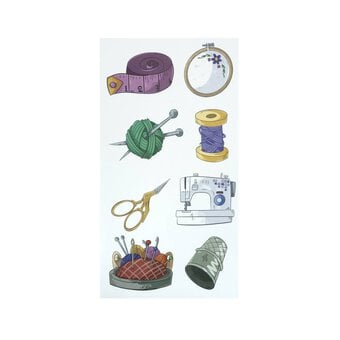 Artisan Sewing Trolley Stickers 15 Pieces image number 4