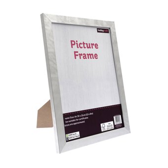 Metallic Silver Picture Frame 30cm x 21cm