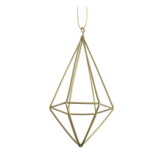 Hanging Gold Wire Decoration 12.5cm image number 1