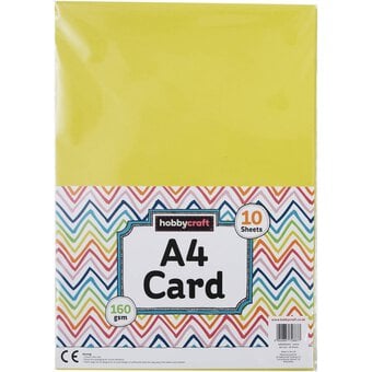 Yellow Card A4 10 Pack image number 3
