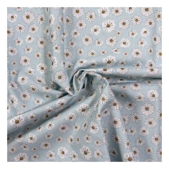 Wild Flowers Daisy Dream Cotton Fabric by the Metre image number 1