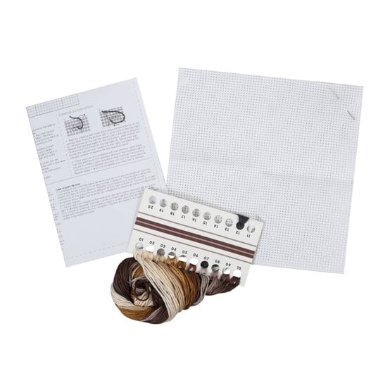 Trimits Border Terrier Mini Cross Stitch Kit 13cm x 13cm image number 3