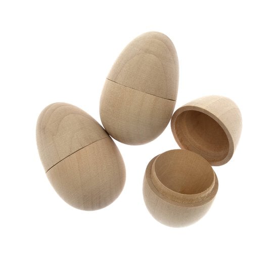 Fillable Wooden Eggs 3 Pack image number 3
