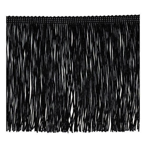 Black 15cm Chainette Fringe by the Metre image number 1