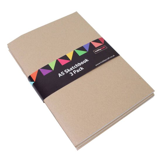 Kraft Sketchbook A5 3 Pack