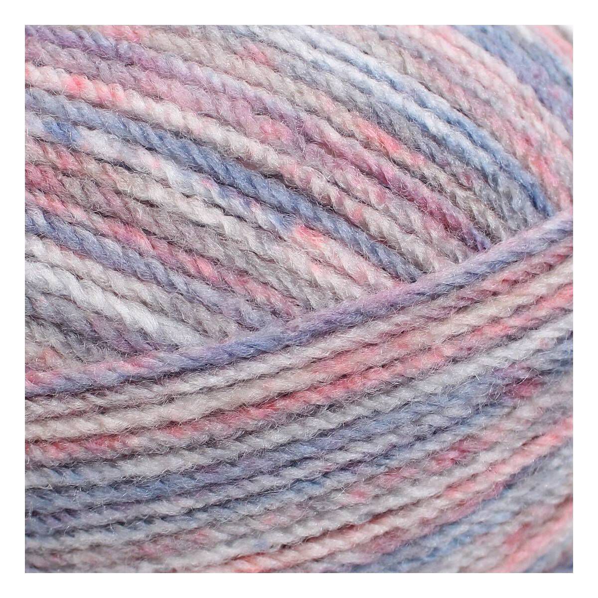 James C Brett Light Denim and Pink Stonewash DK Yarn 100g Hobbycraft