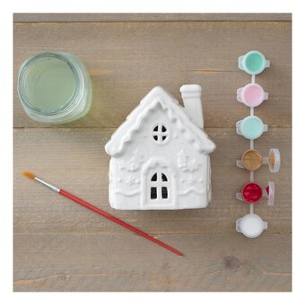 Paint Your Own Ceramic House Tealight Holder