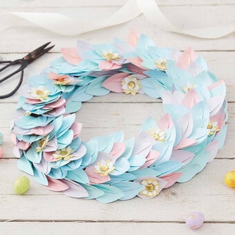 How to Make a Spring Paper Wreath