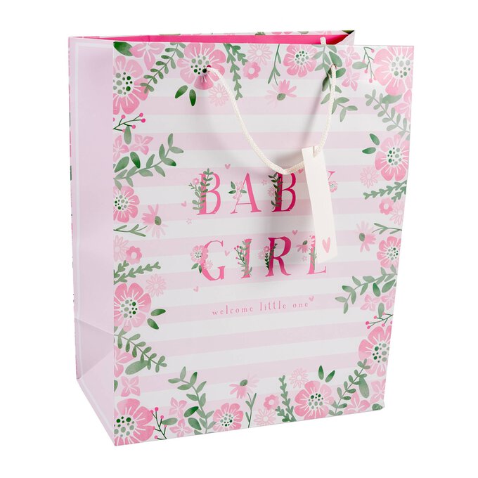 Baby Girl Gift Bag 36cm x 27cm Hobbycraft