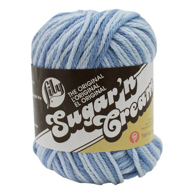 Lily Sugar 'n Cream Faded Denim Ombre Yarn 56g image number 1