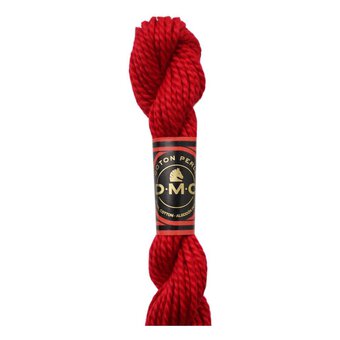 DMC Red Pearl Cotton Thread Size 3 15m (666)