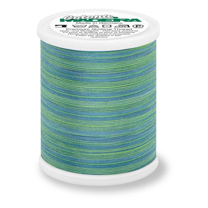 Madeira Green Blue Cotona 50 Quilting Thread 1000m (509) image number 1