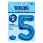 Extra Large Blue Foil 5 Balloon image number 2