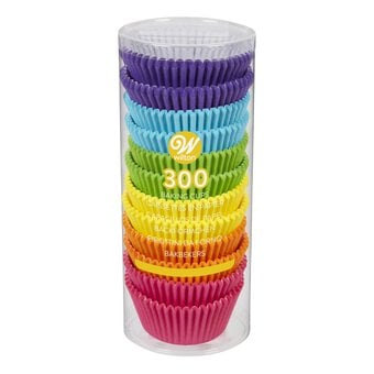 Wilton Bright Rainbow Cupcake Cases 300 Pack
