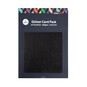 Black Glitter Card A4 16 Pack  image number 3