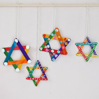 How to Make a Star of David Mobile