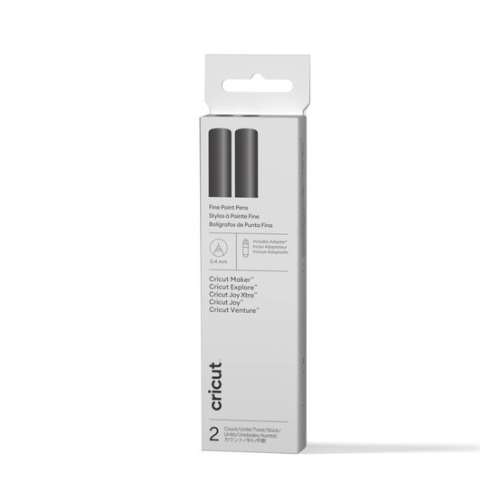 Cricut Black Fine Point Pens 2 Pack image number 1
