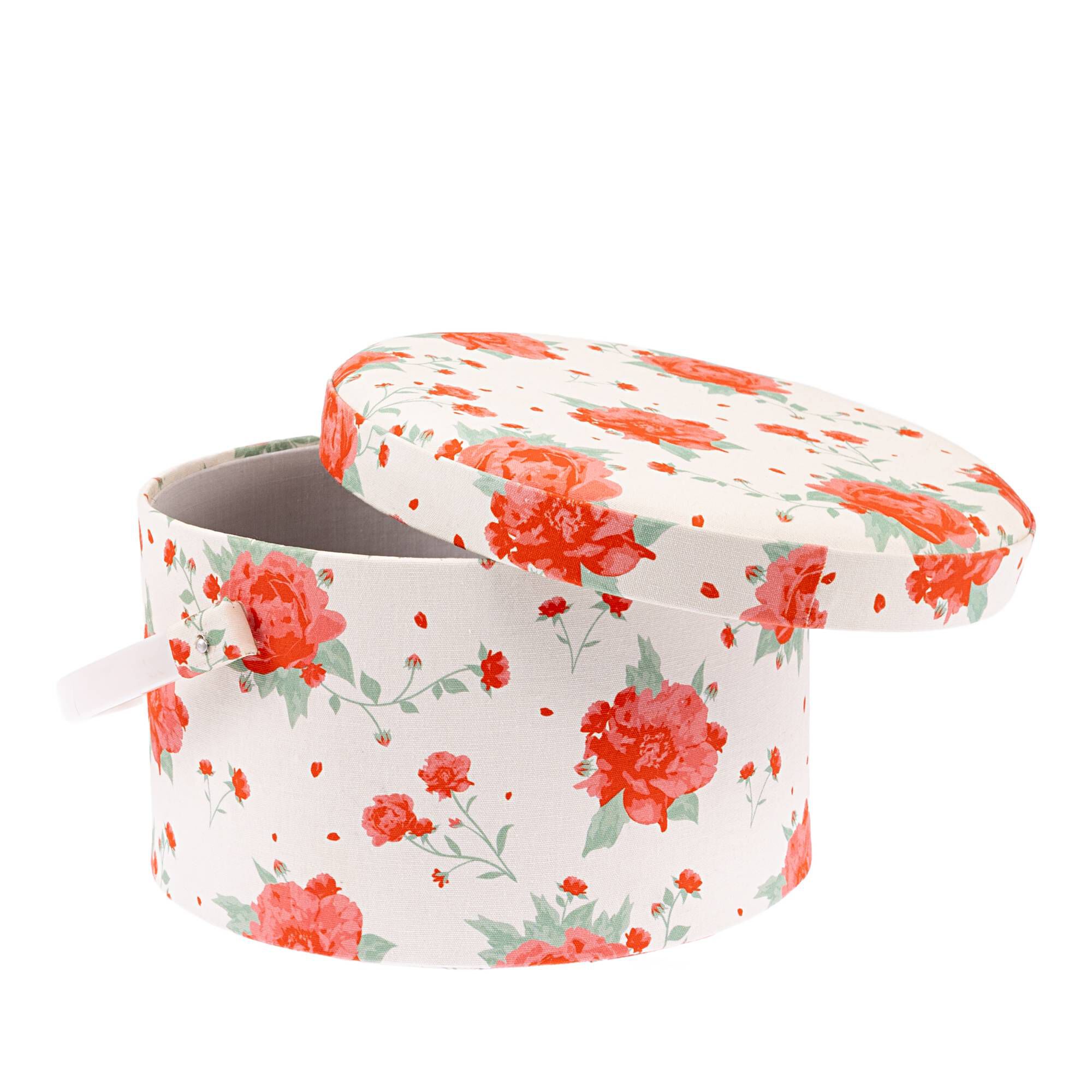 Round Vintage Floral Sewing Box Hobbycraft