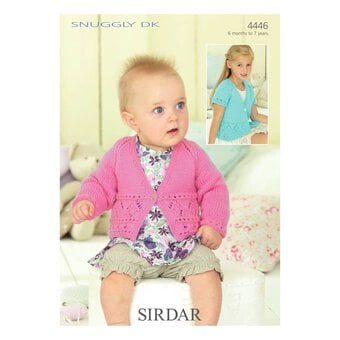 Sirdar Snuggly DK Girls' Cardigans Digital Pattern 4446