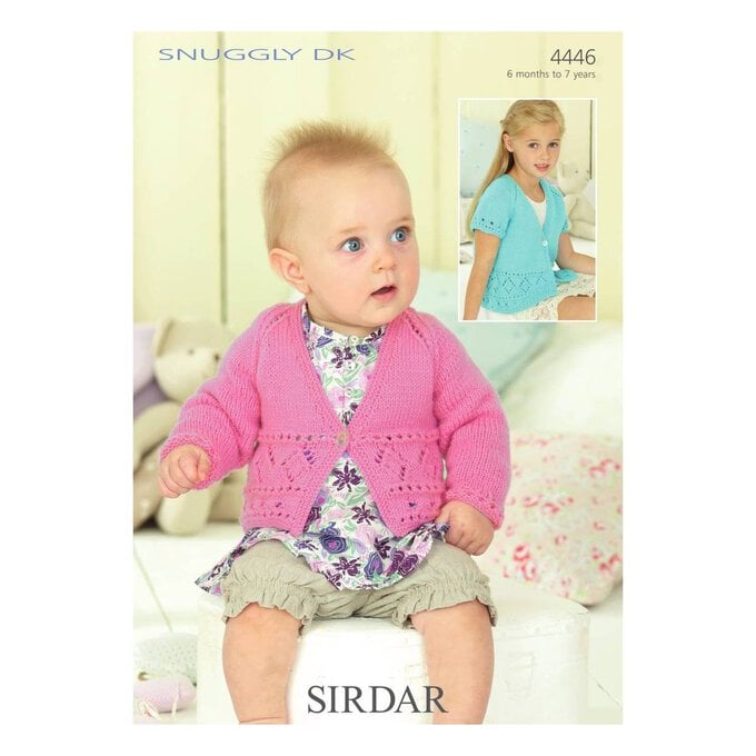 Sirdar Snuggly DK Girls' Cardigans Digital Pattern 4446 image number 1