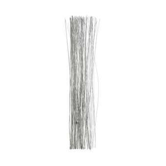 Silver Effect Floral Hobby Wire 15g