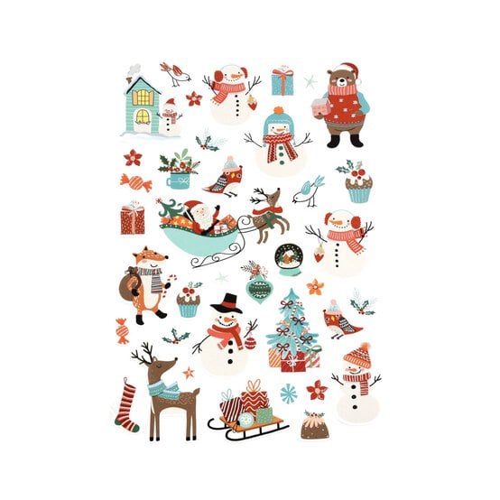 Snowmen and Sleigh Foam Stickers image number 1